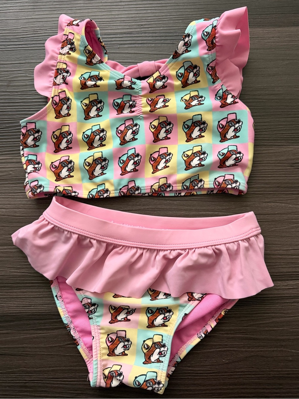 Buccee’s 2 piece bikini bathing suit swim Toddler Girl size 3T